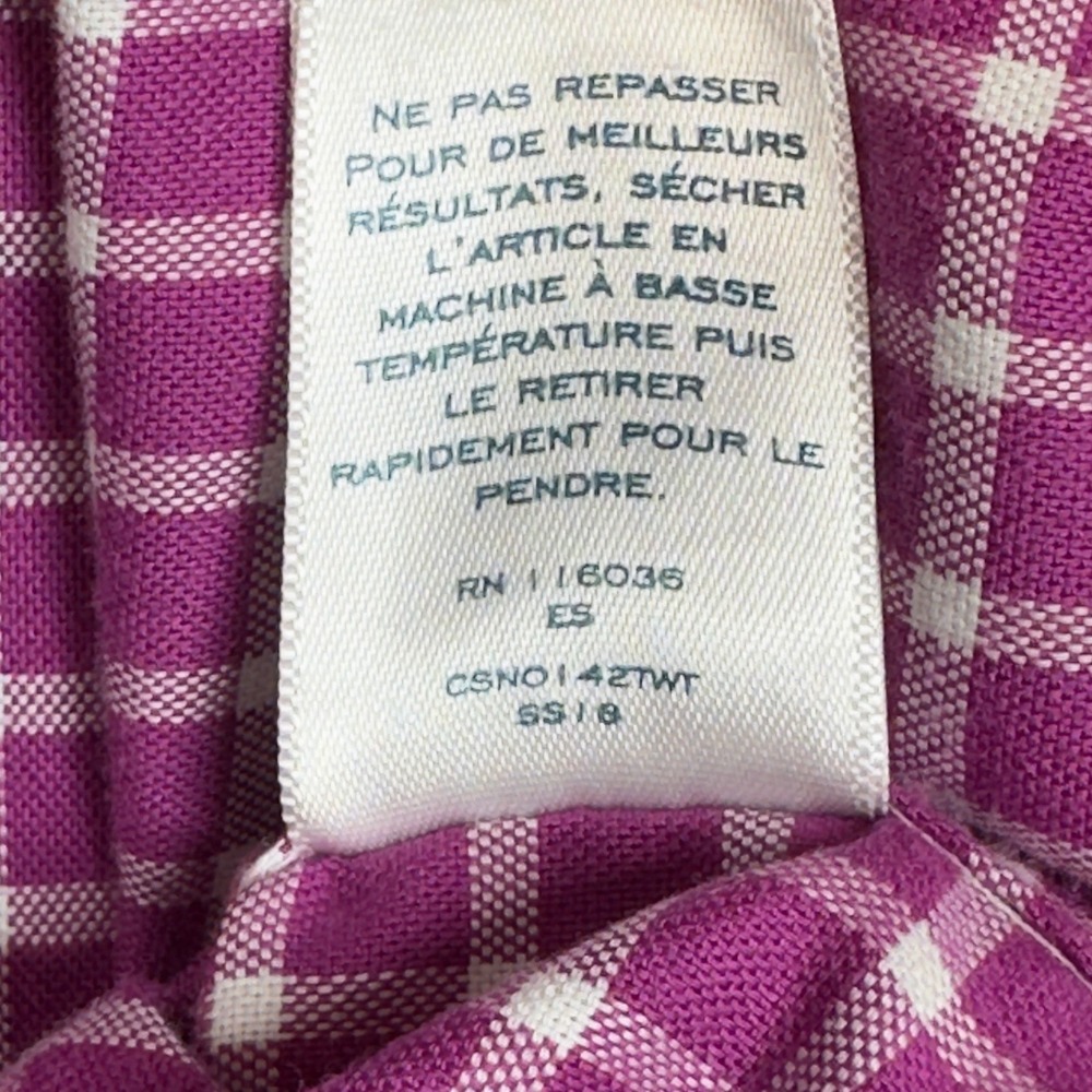 Charles Tyrwhitt Classic Fit Non-Iron Shirt Medium Purple Windowpane - Picture 8 of 10